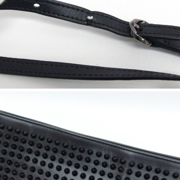 CHRISTIAN LOUBOUTIN Rubiposh Clutch Bag Spike Black - Picture 8 of 10